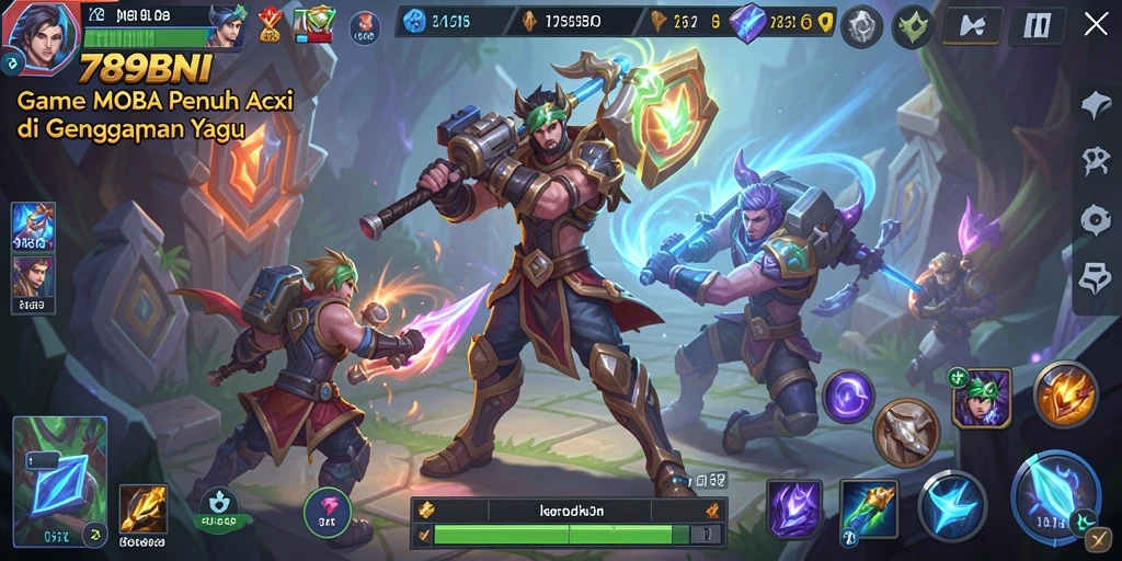 Tangkapan layar gameplay 789BNI menampilkan serangan epik dan aksi mendebarkan.
