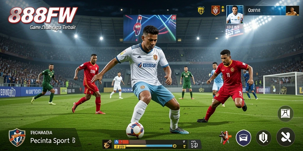 Screenshot gameplay <strong>888FW</strong> yang menunjukkan aksi olahraga seru.