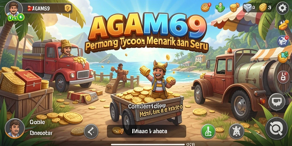 Screenshot utama AGAM69 menampilkan gameplay seru Tycoon.