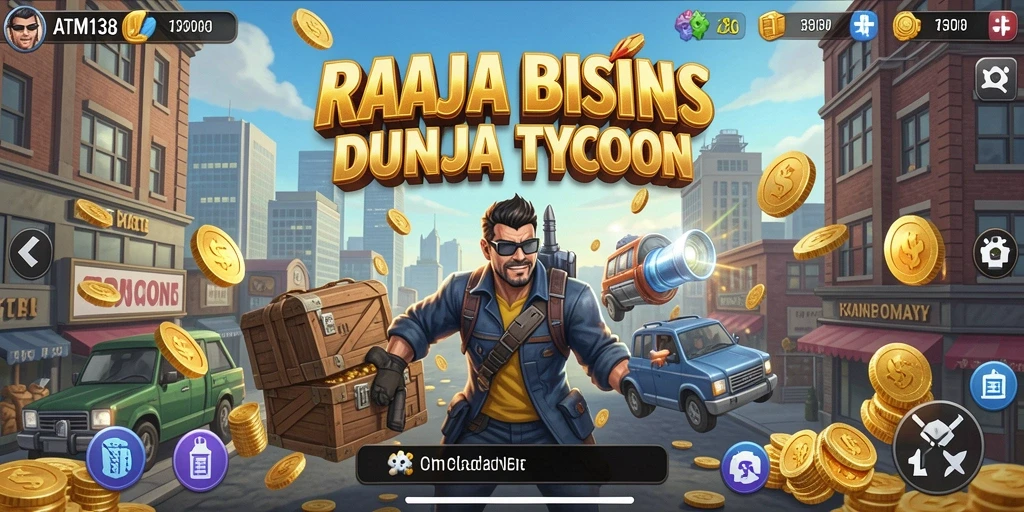 Tampilan gameplay menarik dari ATM138 menunjukkan elemen Tycoon yang mendebarkan.