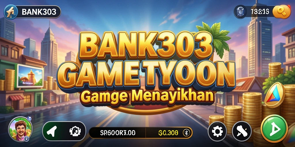 Tampilan gameplay BANK303 yang menarik dalam game Tycoon.