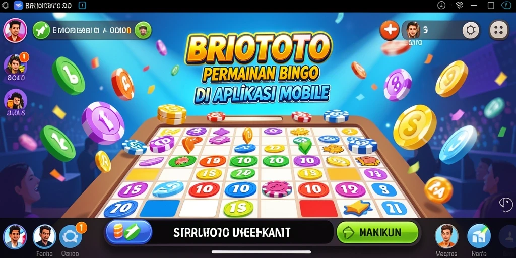 Tampilan gameplay BRIOTOTO dengan suasana permainan Bingo yang seru.