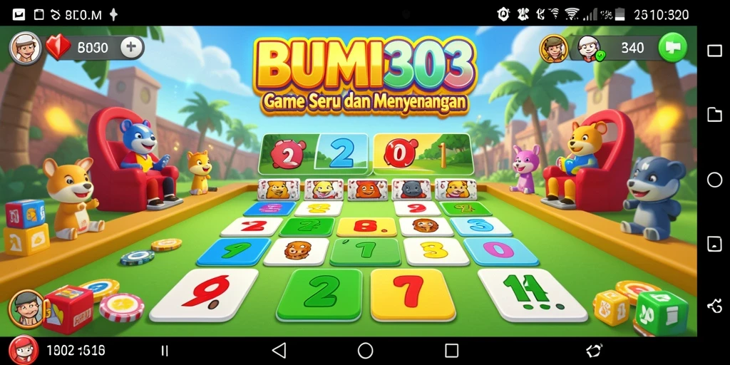 Tampilan gameplay BUMI303 yang seru dan interaktif.