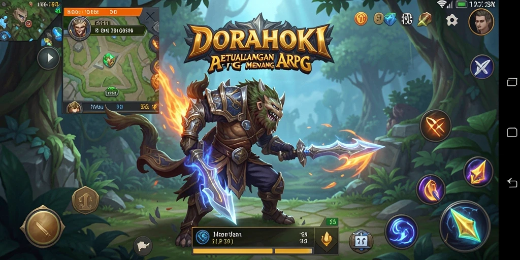 Tampilan gameplay menegangkan dan seru dalam DORAHOKI.