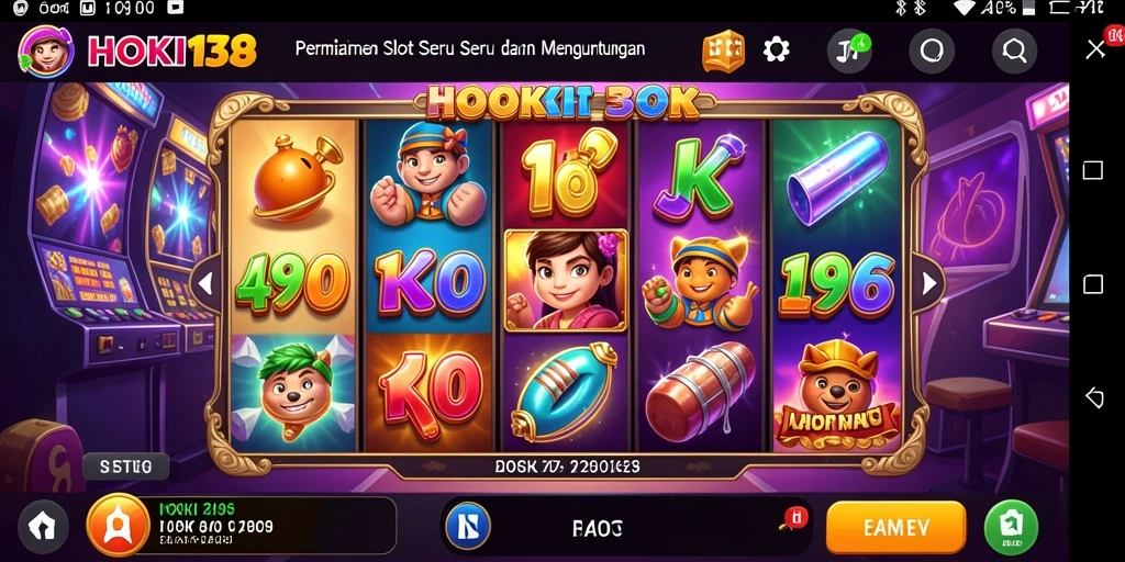 Tampilan permainan slot HOKI138 yang menarik dan mengasyikkan.