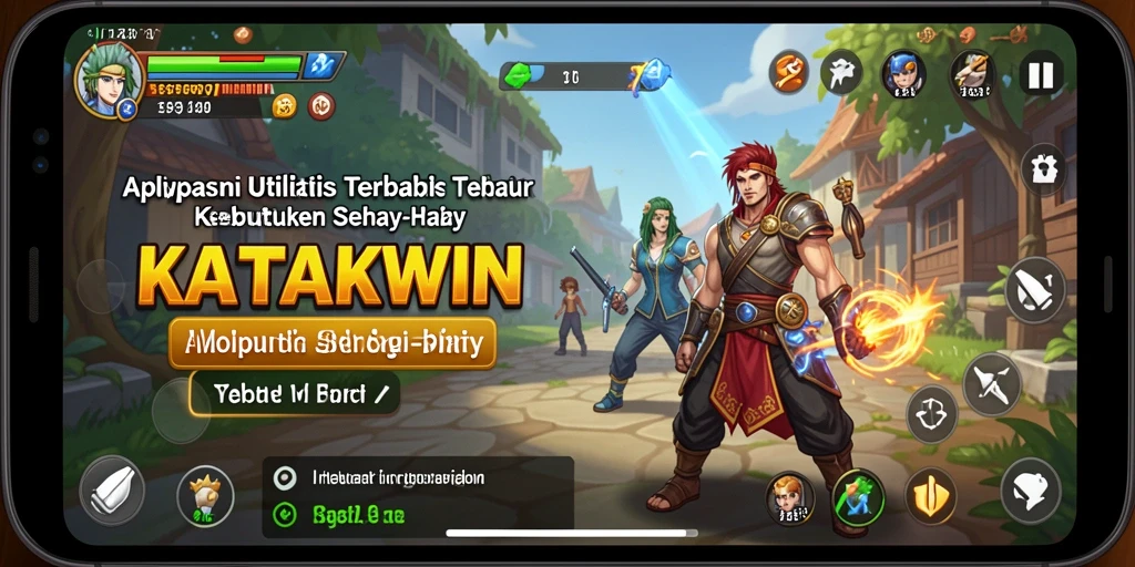 Screenshot utama KATAKWIN menunjukkan antarmuka intuitif dan fitur-fitur berguna.