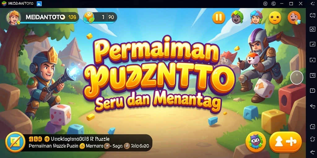 Tampilan gameplay menarik dari MEDANTOTO, menantang dan seru.