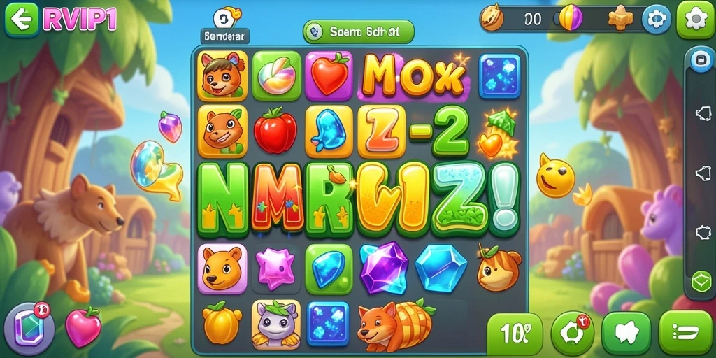 Pengalaman bermain game Match-3 yang penuh warna dan menantang.