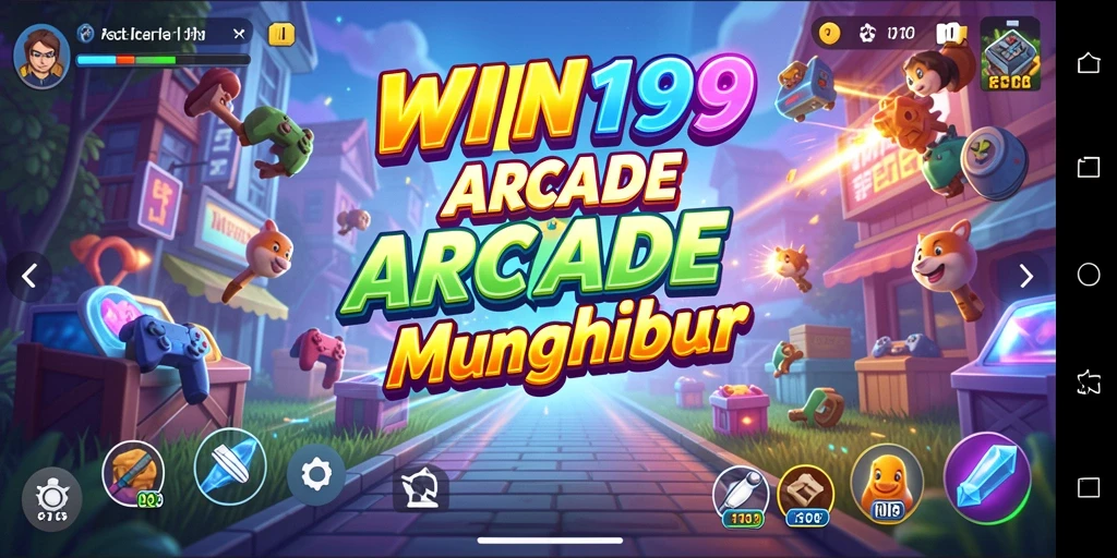 Tangkapan layar menunjukkan gameplay menarik dari WIN199 dengan karakter yang berwarna-warni.