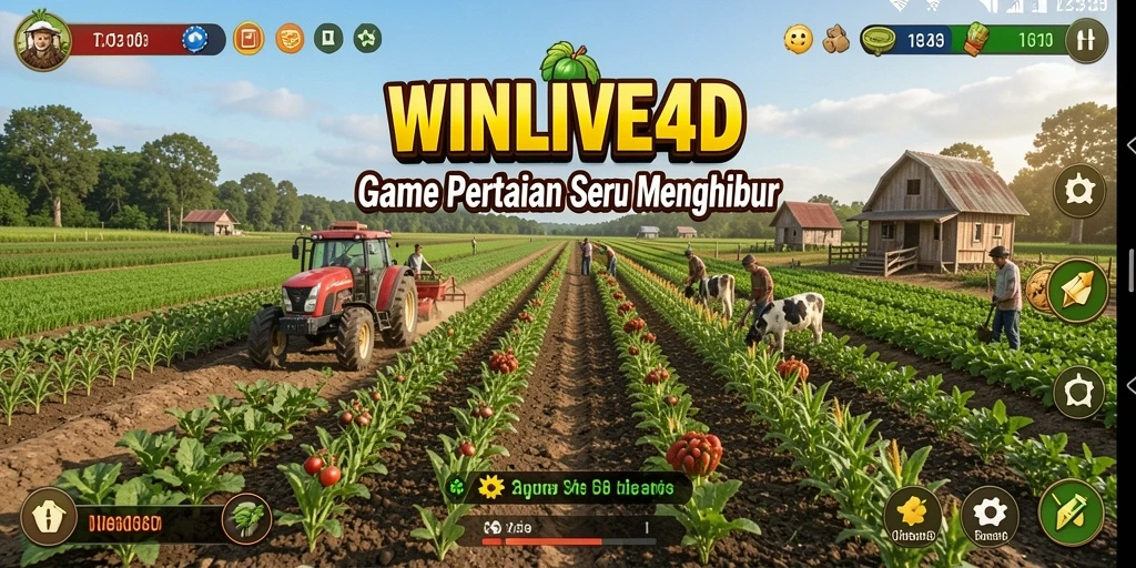 Gameplay <strong>WINLIVE4D</strong> yang seru dengan pertanian yang menarik.